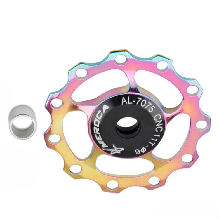 MEROCA Metal Bearings Mountain Bike Road Bike Rear Derailleur Guide Wheel 11T/13T Guide Wheel, 11T Black, 11T Red, 13T Red, 11T Blue, 13T Blue, 11T Purple, 13T Purple, 11T Silver, 13T Silver, 11T Electroplating Colorful, 13T Electroplating Colorful