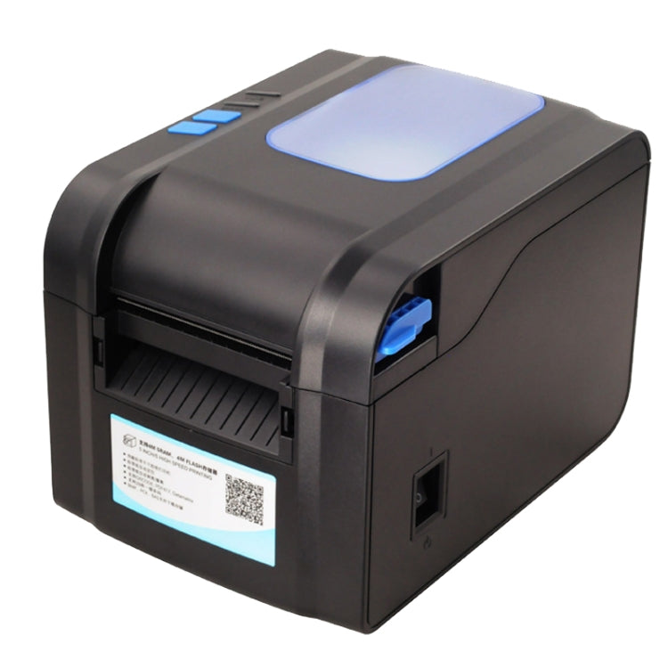 Xprinter XP-370B Barcode Printer Self-adhesive QR Code Printer Label Clothing Tag Thermal Ticket Machine, UK Plug, US Plug, EU Plug