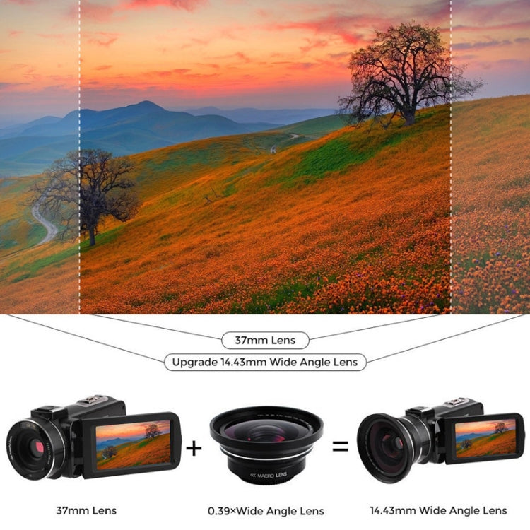 72mm 2 in 1 0.39X Wide Angle Lens + Macro Lens, 72mm