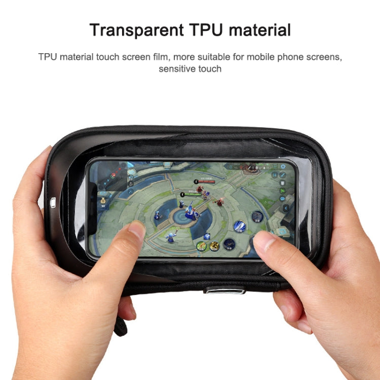 Mountain Bike Card Holder Touch Screen Mobile Phone Holder Motorcycle Electric Vehicle Waterproof Navigation Bracket Shade Mobile Phone Holder, Handlebars, Rearview Mirrors