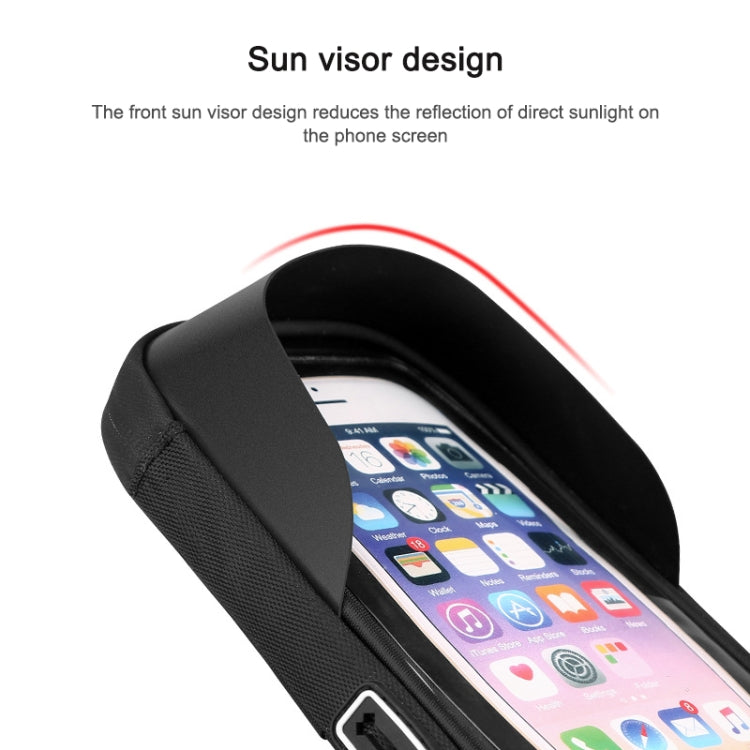 Mountain Bike Card Holder Touch Screen Mobile Phone Holder Motorcycle Electric Vehicle Waterproof Navigation Bracket Shade Mobile Phone Holder, Handlebars, Rearview Mirrors