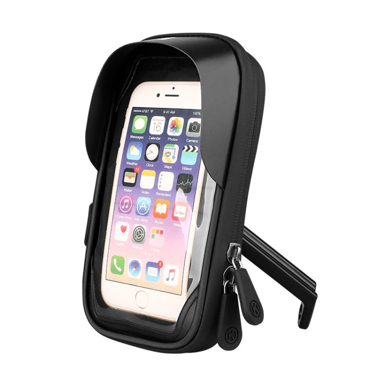 Mountain Bike Card Holder Touch Screen Mobile Phone Holder Motorcycle Electric Vehicle Waterproof Navigation Bracket Shade Mobile Phone Holder, Handlebars, Rearview Mirrors