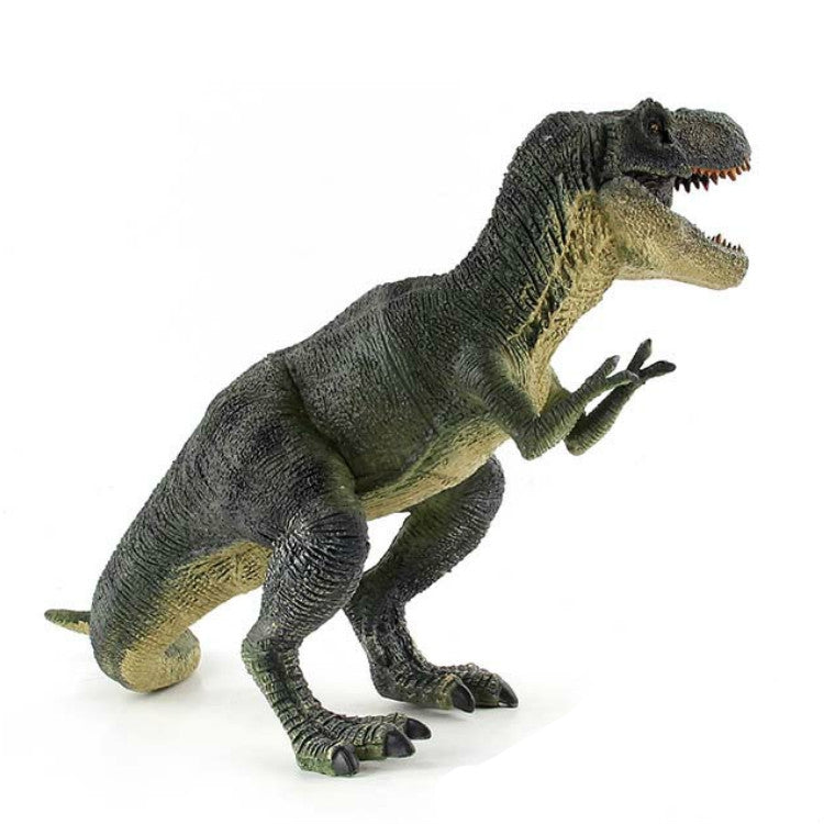 Simulation Animal Dinosaur World Static Toy Models, Green Tyrannosaurus, Brown Tyrannosaurus, Brown Red Parasaurus, Yellow Green Parasaurus, Yellow Spinosaurus, Styracosaurus, Plesiosaurus, Brachiosaurus, 6 PCS Amagarone, 6 PCS Tyrannosaurus           ...