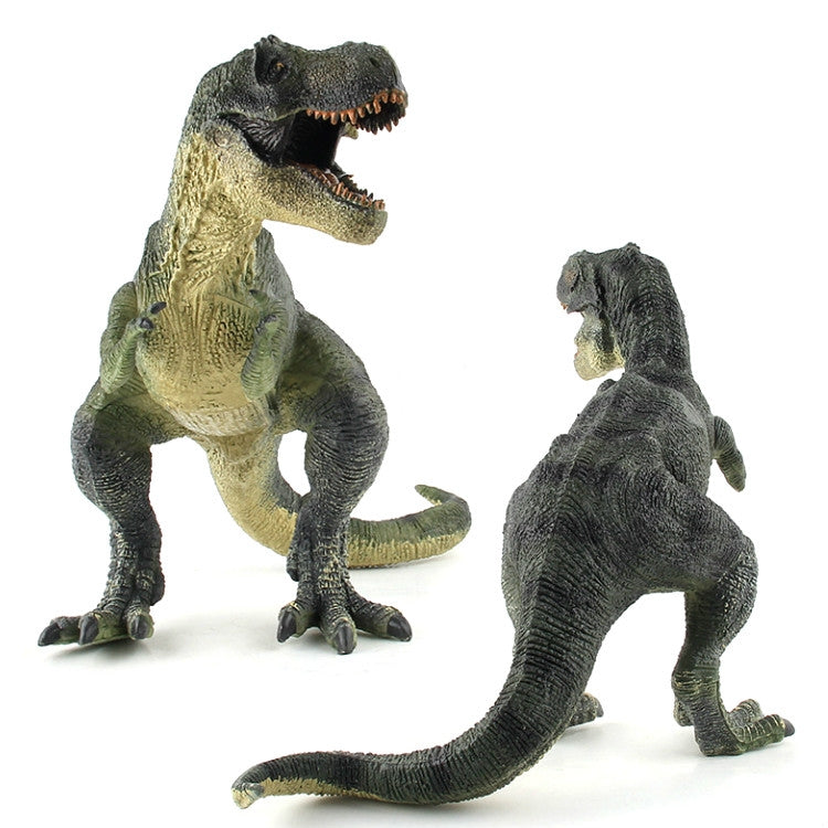 Simulation Animal Dinosaur World Static Toy Models, Green Tyrannosaurus, Brown Tyrannosaurus, Brown Red Parasaurus, Yellow Green Parasaurus, Yellow Spinosaurus, Styracosaurus, Plesiosaurus, Brachiosaurus, 6 PCS Amagarone, 6 PCS Tyrannosaurus           ...