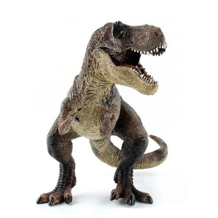 Simulation Animal Dinosaur World Static Toy Models, Green Tyrannosaurus, Brown Tyrannosaurus, Brown Red Parasaurus, Yellow Green Parasaurus, Yellow Spinosaurus, Styracosaurus, Plesiosaurus, Brachiosaurus, 6 PCS Amagarone, 6 PCS Tyrannosaurus           ...