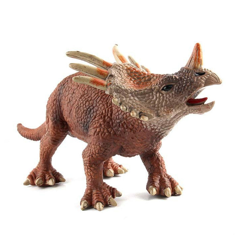 Simulation Animal Dinosaur World Static Toy Models, Green Tyrannosaurus, Brown Tyrannosaurus, Brown Red Parasaurus, Yellow Green Parasaurus, Yellow Spinosaurus, Styracosaurus, Plesiosaurus, Brachiosaurus, 6 PCS Amagarone, 6 PCS Tyrannosaurus           ...