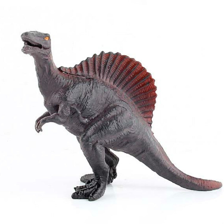 Simulation Animal Dinosaur World Static Toy Models, Green Tyrannosaurus, Brown Tyrannosaurus, Brown Red Parasaurus, Yellow Green Parasaurus, Yellow Spinosaurus, Styracosaurus, Plesiosaurus, Brachiosaurus, 6 PCS Amagarone, 6 PCS Tyrannosaurus           ...