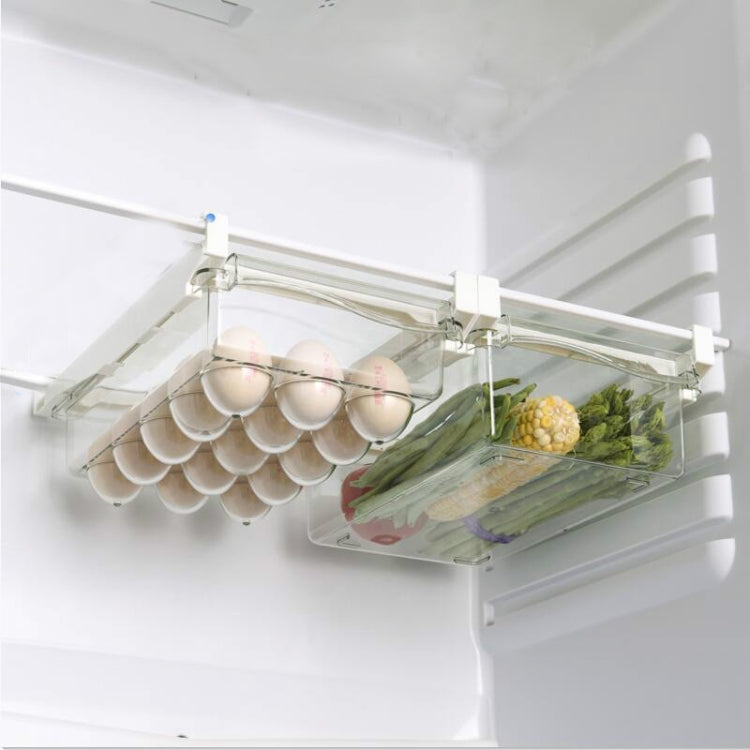 Refrigerator Storage Box Drawer Type Square Household Multifunctional Food Preservation Box, 1 Egg Box, 1 Fresh Box, 2 Egg Box, 2 Fresh Box, 1 Egg Box + 1 Fresh Box, 1 Box Without Hook