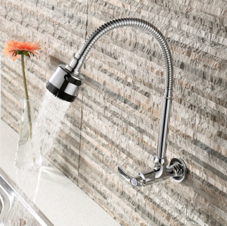 Kitchen Faucet Anti-splash Head Wash Basin Sink Universal Rotatable Faucet Full Copper Joint, Cold Water, Cold Water+50 cm Tube, Cold Water+60 cm Tube, Cold Water+80 cm Tube, Hot & Cold Water, Hot & Cold Water+60 cm Tube, 304 Cold Water                ...