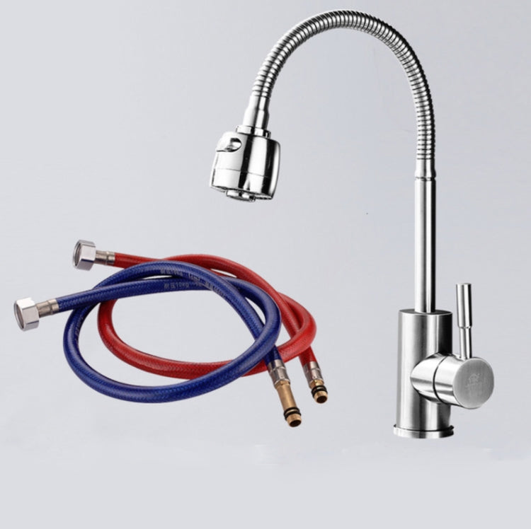 Kitchen Faucet Anti-splash Head Wash Basin Sink Universal Rotatable Faucet Full Copper Joint, Cold Water, Cold Water+50 cm Tube, Cold Water+60 cm Tube, Cold Water+80 cm Tube, Hot & Cold Water, Hot & Cold Water+60 cm Tube, 304 Cold Water                ...