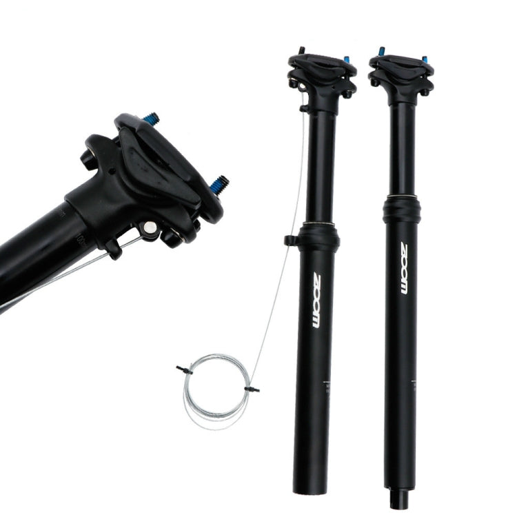 ZOOM Bicycle Wire-Controlled Hydraulic Lift Seat Tube Mountain Bike Seatpost, 30.9mm 400mm Internal Routing, 31.6mm 400mm Internal Routing