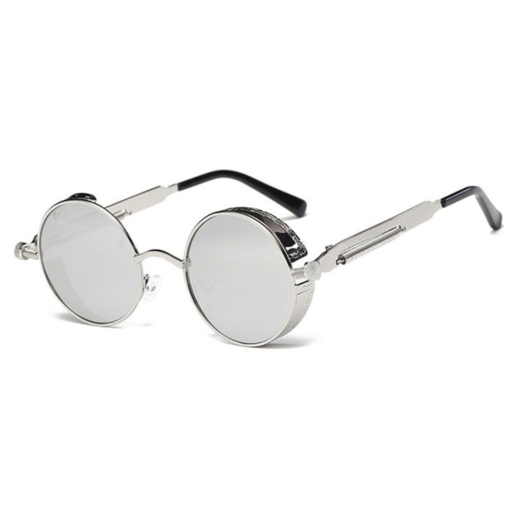 Metal Round Frame Steampunk Retro Sunglasses for Men Women, 10, 11, 12, 13, 14, 2, 3, 4, 5, 6, 7, 9