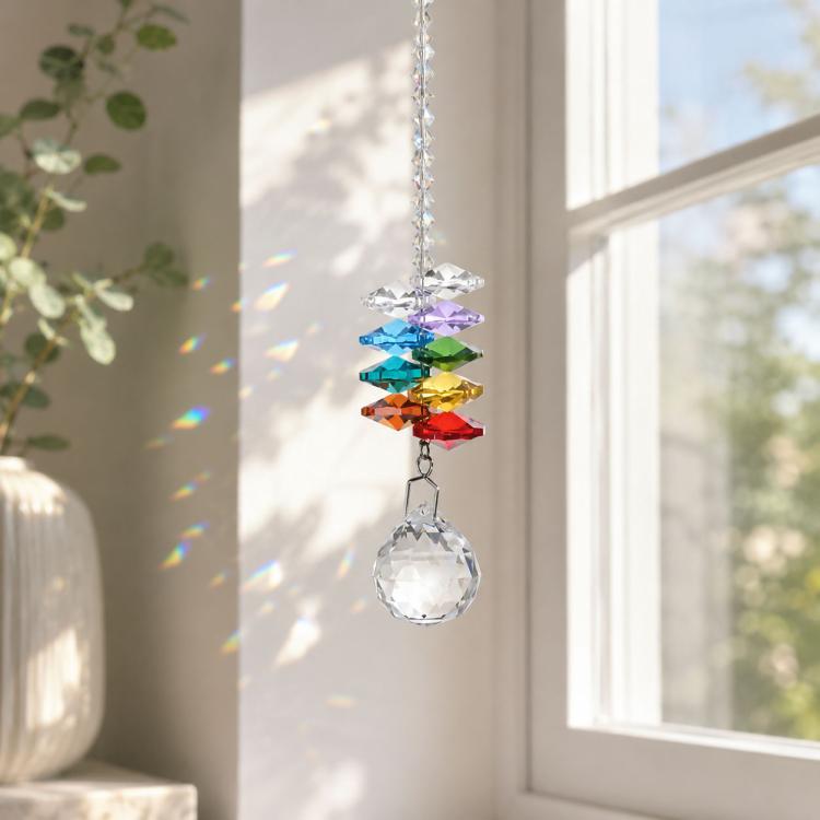 Crystal Pendant DIY Pendant Home Decoration Wedding Decoration Bead Curtain Car Decoration, 20# Lighting Ball Pendant, Multi-faced Bead Pendant, Horse Eye Pendant