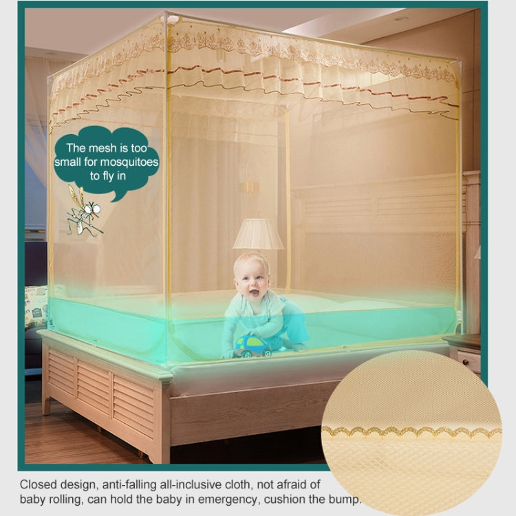 Household Free Installation Thickened Encryption Dustproof Mosquito Net, 120x200 cm Full Bottom, 150x200 cm Full Bottom, 180x200 cm Full Bottom, 180x220 cm Full Bottom, 200x220 cm Full Bottom, 120x200 cm Bed Back