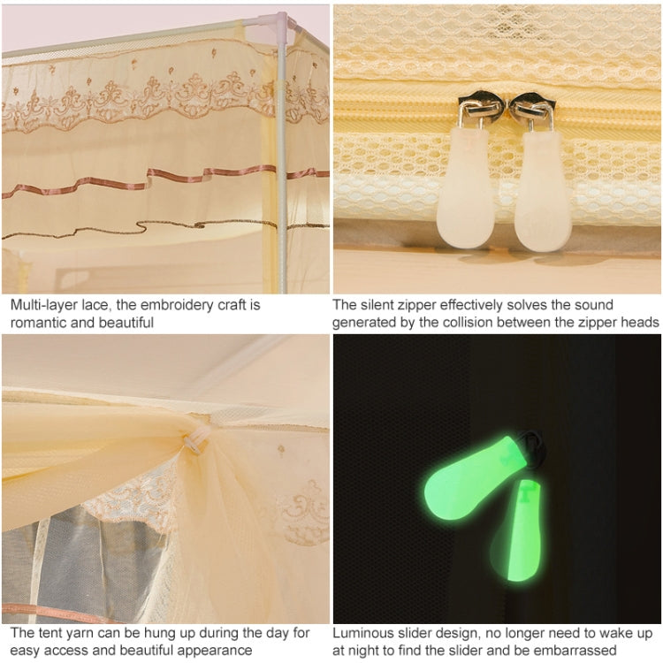 Household Free Installation Thickened Encryption Dustproof Mosquito Net, 150x200 cm Bed Back, 180x200 cm Bed Back, 180x220 cm Bed Back, 200x220 cm Bed Back