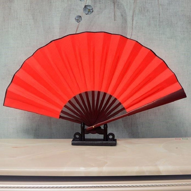 Pure Color Blank Silk Cloth Folding Fan Chinese Style Calligraphy Painting Fan, 8 inch, 10 inch