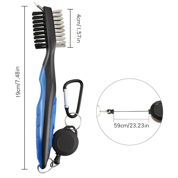 Golf Club Brush Ball Slot Cleaning Brush Cleaning Set, ZY-0021  Brush Blue, ZY-0021 Brush Black