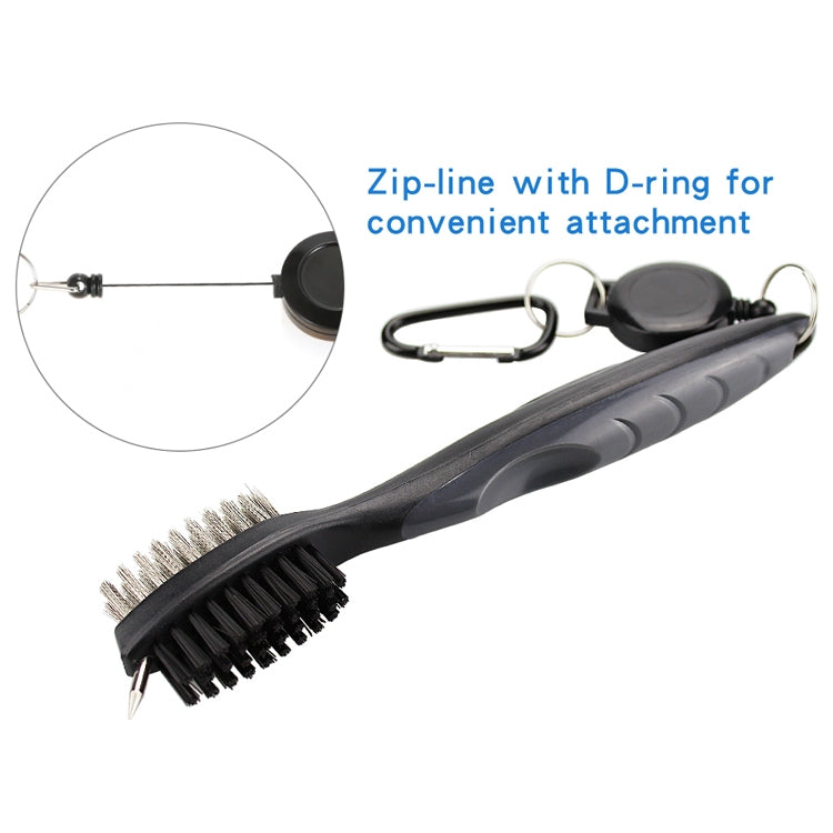 Golf Club Brush Ball Slot Cleaning Brush Cleaning Set, ZY-0021  Brush Blue, ZY-0021 Brush Black