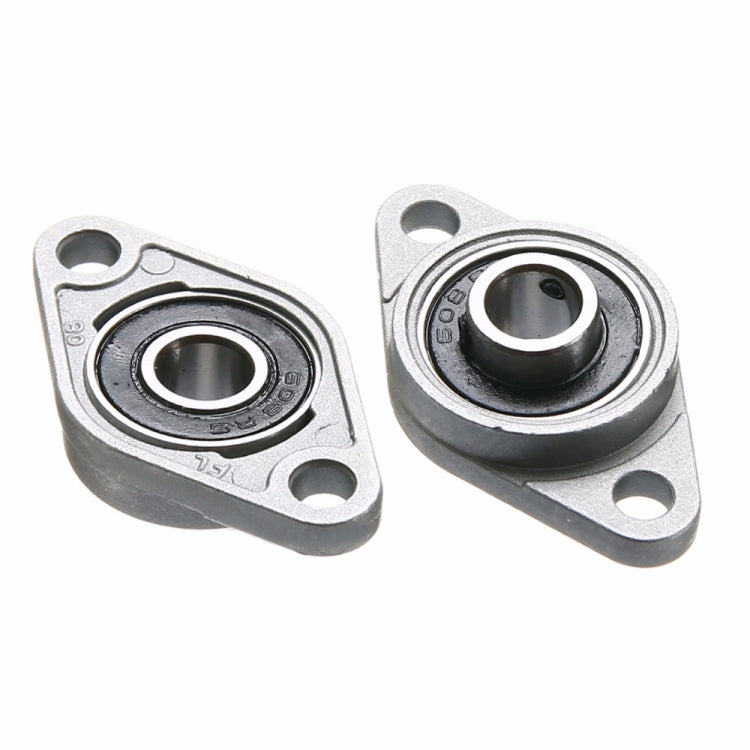 2pcs Diamond Bearing Housing Zinc Alloy Miniature Housing Bearing 3D Printer Accessories Universal, KFL08 (inner diameter 8), KFL000 (inner diameter 10), KFL001 (inner diameter 12)