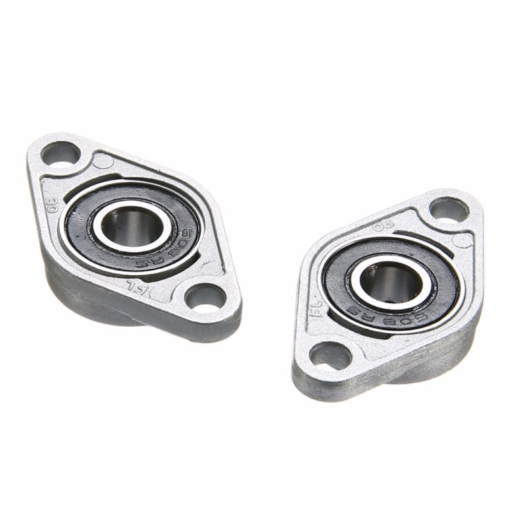 2pcs Diamond Bearing Housing Zinc Alloy Miniature Housing Bearing 3D Printer Accessories Universal, KFL08 (inner diameter 8), KFL000 (inner diameter 10), KFL001 (inner diameter 12)
