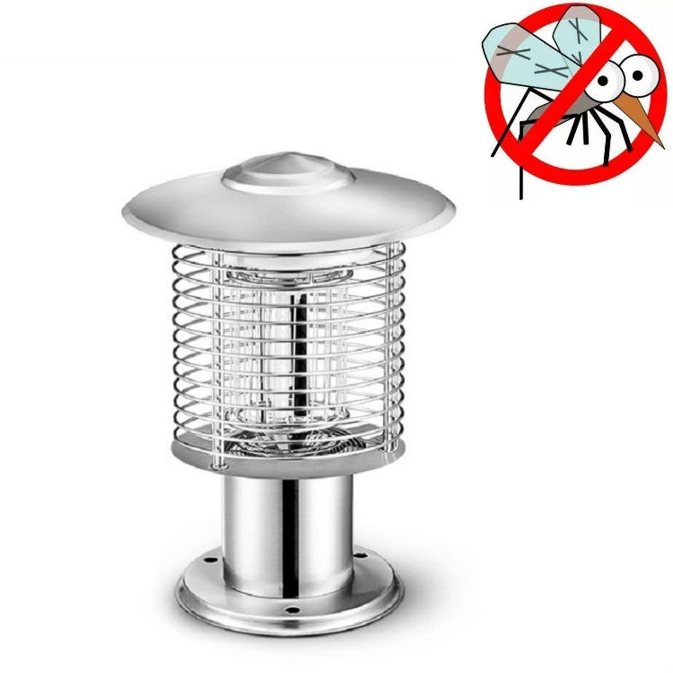 Outdoor Courtyard Garden Waterproof Outdoor Mosquito Repellent Lamp, 388Q Silver