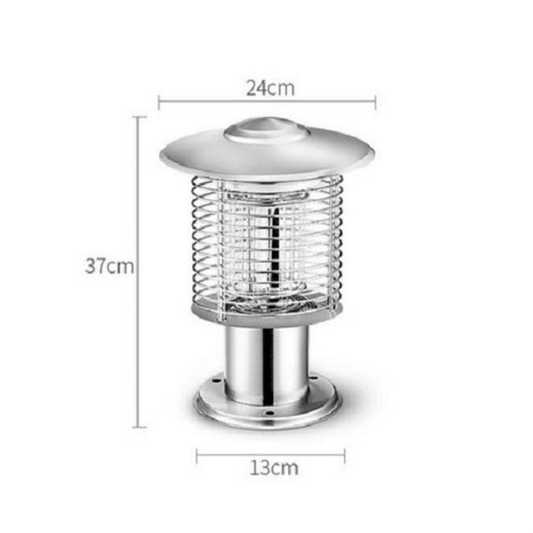 Outdoor Courtyard Garden Waterproof Outdoor Mosquito Repellent Lamp, 388Q Silver