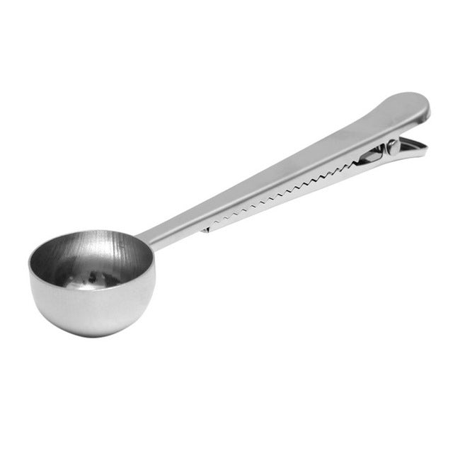 Multifunction Kitchen Coffee Scoop With Clip Stainless Steel Tea Coffee Measuring Cup Coffee Scoop, Coffee Scoop(Silver), Coffee Scoop(Gold), Coffee Scoop(Black), Coffee Scoop(Rose Gold)
