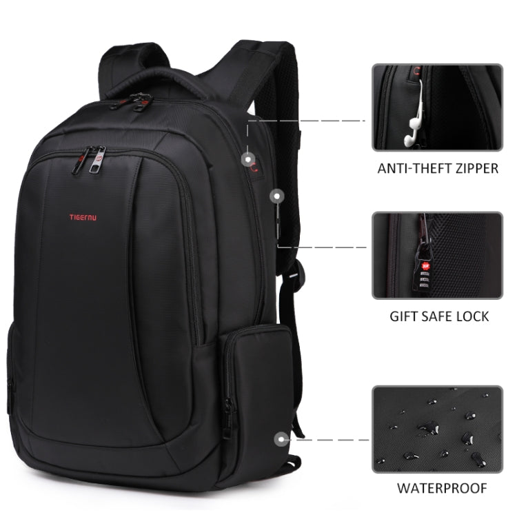 Anti-theft Nylon Laptop Backpacks School Fashion Travel Male Casual Schoolbag 15.6 inch, 1, 2