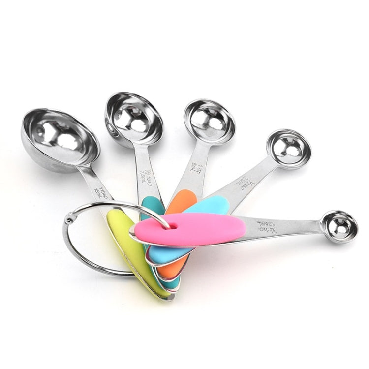 Stainless Steel Measuring Spoon Set Coffee Spoon Baking Kitchen Gadget, Measuring Cup 5 in 1, Measuring Spoon 5 in 1, 5 in 1 Measuring Cup(Color), 5 in 1 Measuring Spoon(Color)