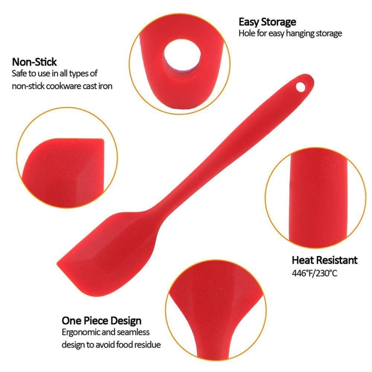 Kitchen Silicone Cream Cake Spatula Mixing Scraper Brush Butter Mixer Brushes Baking Tool Kitchenware, Red, Yellow, Green, Blue, Purple, Pink, Orange