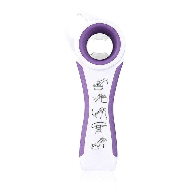 5 in 1 Multifunctional Plastic Bottle Opener Beer Opener Kitchen Tool