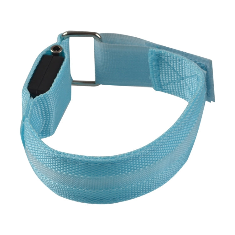 Nylon Night Sports LED Light Armband Light Bracelet, Battery Version Blue, USB Charging Version Blue, Battery Version Green, Battery Version Colorful, USB Charging Version Orange