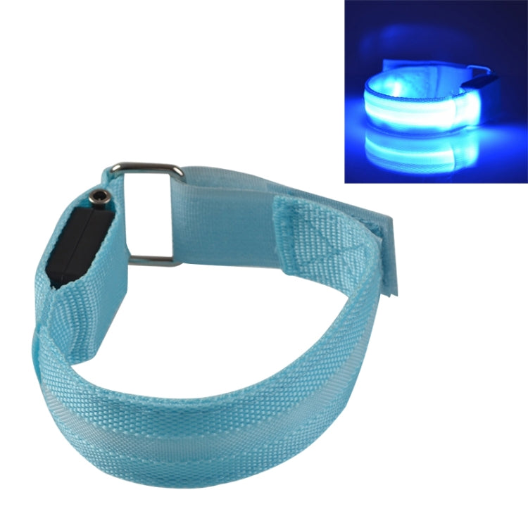 Nylon Night Sports LED Light Armband Light Bracelet, Battery Version Blue, USB Charging Version Blue, Battery Version Green, Battery Version Colorful, USB Charging Version Orange