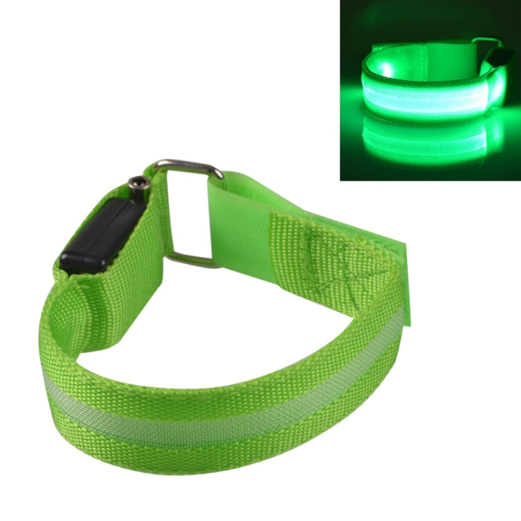 Nylon Night Sports LED Light Armband Light Bracelet, Battery Version Blue, USB Charging Version Blue, Battery Version Green, Battery Version Colorful, USB Charging Version Orange