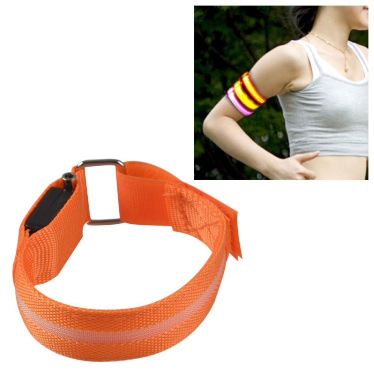 Nylon Night Sports LED Light Armband Light Bracelet, Battery Version Blue, USB Charging Version Blue, Battery Version Green, Battery Version Colorful, USB Charging Version Orange