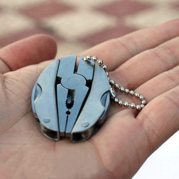 Portable Multifunction Folding Plier Stainless Steel Foldaway Knife Keychain Screwdriver, Knife Keychain Screwdriver