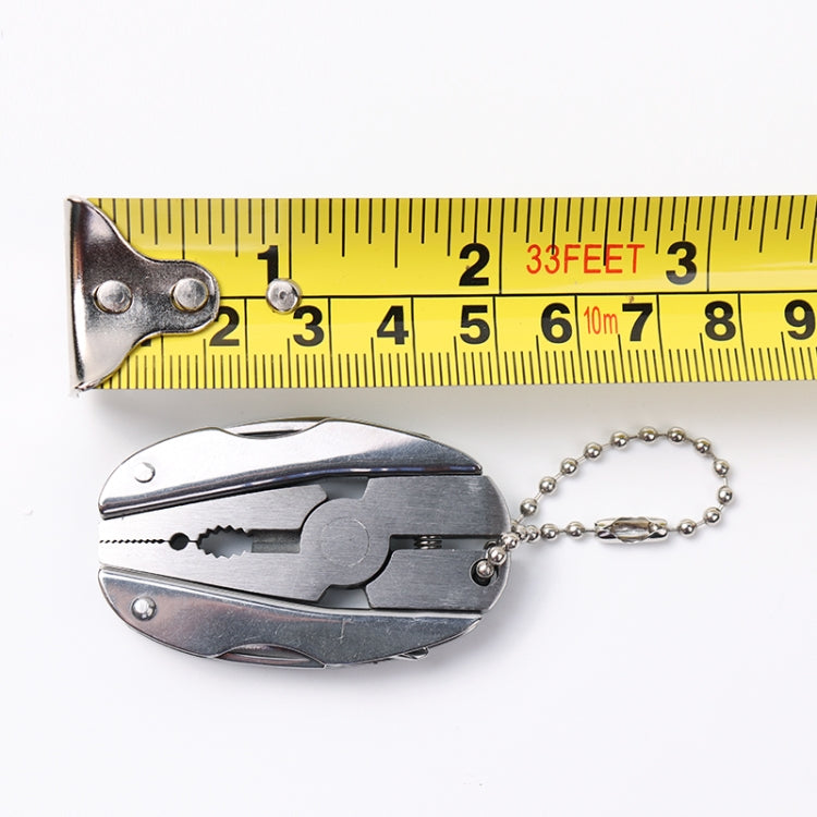 Portable Multifunction Folding Plier Stainless Steel Foldaway Knife Keychain Screwdriver, Knife Keychain Screwdriver