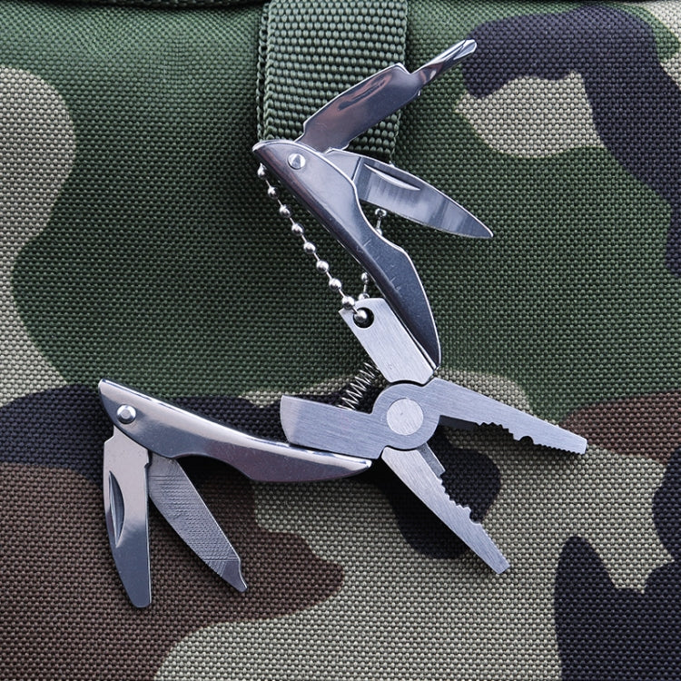 Portable Multifunction Folding Plier Stainless Steel Foldaway Knife Keychain Screwdriver, Knife Keychain Screwdriver