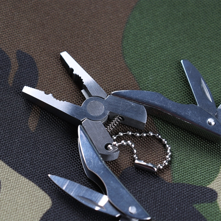 Portable Multifunction Folding Plier Stainless Steel Foldaway Knife Keychain Screwdriver, Knife Keychain Screwdriver