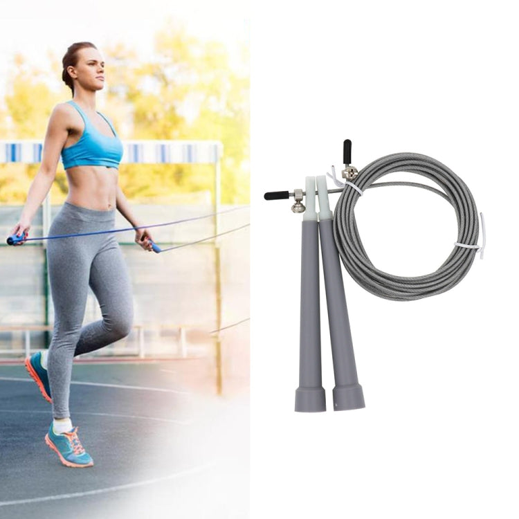 Steel Wire Skipping Skip Adjustable Fitness Jump Rope，Length: 3m, Steel Wire Jump Rope (Megenta), Steel Wire Jump Rope (Black), Steel Wire Jump Rope (Blue), Steel Wire Jump Rope (Grey), Steel Wire Jump Rope (Green), Steel Wire Jump Rope (Orange)       ...