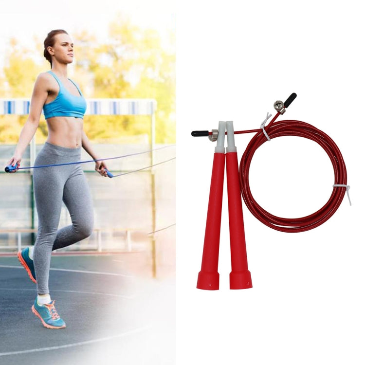 Steel Wire Skipping Skip Adjustable Fitness Jump Rope，Length: 3m, Steel Wire Jump Rope (Megenta), Steel Wire Jump Rope (Black), Steel Wire Jump Rope (Blue), Steel Wire Jump Rope (Grey), Steel Wire Jump Rope (Green), Steel Wire Jump Rope (Orange)       ...