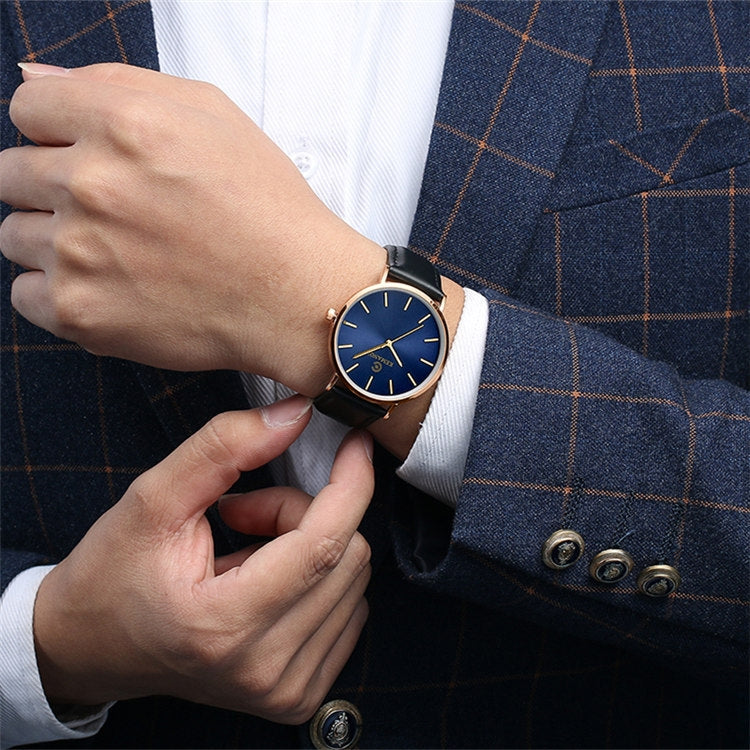 KEMANQI Simple Ultra-thin Waterproof Steel Mesh Belt Quartz Watch for Men, Ultra-thin black shell black dial black band, Ultra-thin black shell blue dial black band, Ultra-thin Rose gold shell black dial black band                                      ...