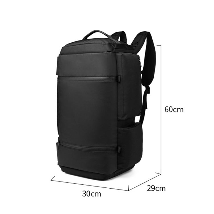 Ozuko 9326 Men Outdoor Multifunctional Anti-theft Backpack Sports Waterproof Travel Shoulders Bag with External USB Charging Port, Ozuko 9326