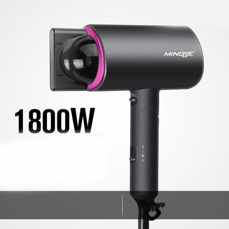 Mingge T1 T Style 1800W High-power Cold Hot Air Wind Fast Drying Folding Hair Dryer, EU Plug, US Plug, UK Plug