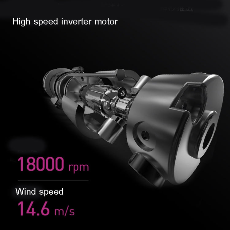 Mingge T1 T Style 1800W High-power Cold Hot Air Wind Fast Drying Folding Hair Dryer, EU Plug, US Plug, UK Plug