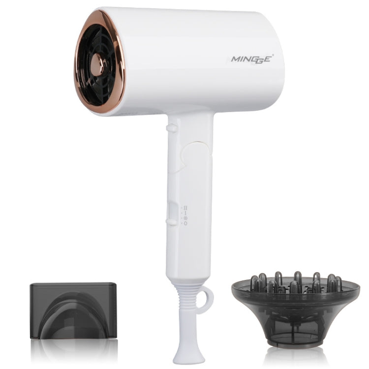 Mingge T1 T Style 1800W High-power Cold Hot Air Wind Fast Drying Folding Hair Dryer, EU Plug, US Plug, UK Plug