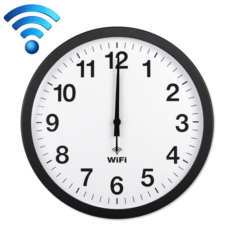 Smart Network Automatic Time Synchronization Wifi Wall Clock Modern Minimalist Silent Living Room Clock, 12 inch, 14 inch, 16 inch