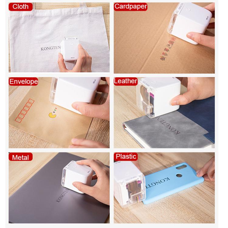 Mbrush Handheld Printer Custom Content Portable Full Color Inkjet Printer with Ink Cartridges, Mbrush