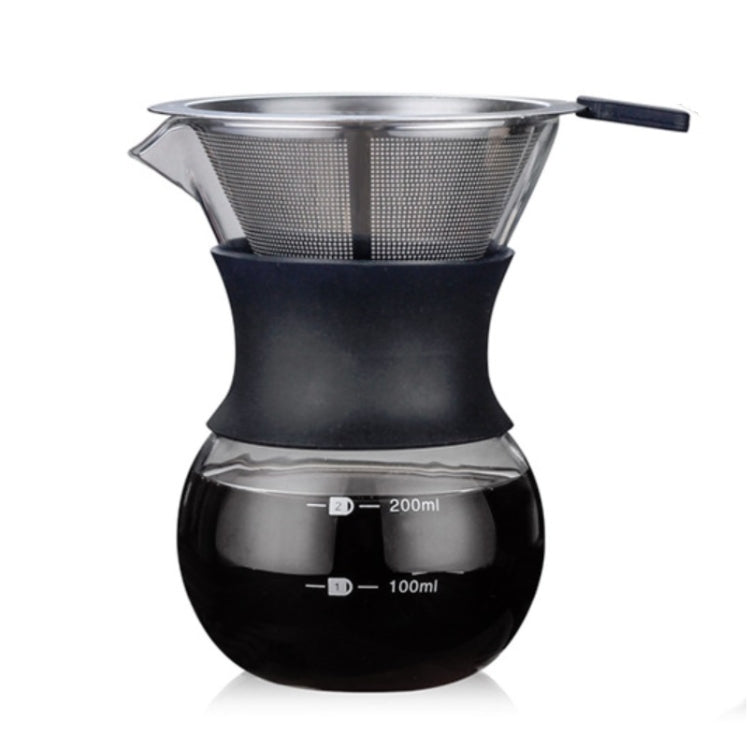 High Temperature Resistant Coffee Maker, 200ml With Strainer, 400ml With Strainer, 200ml Without Strainer, 400ml Without Strainer