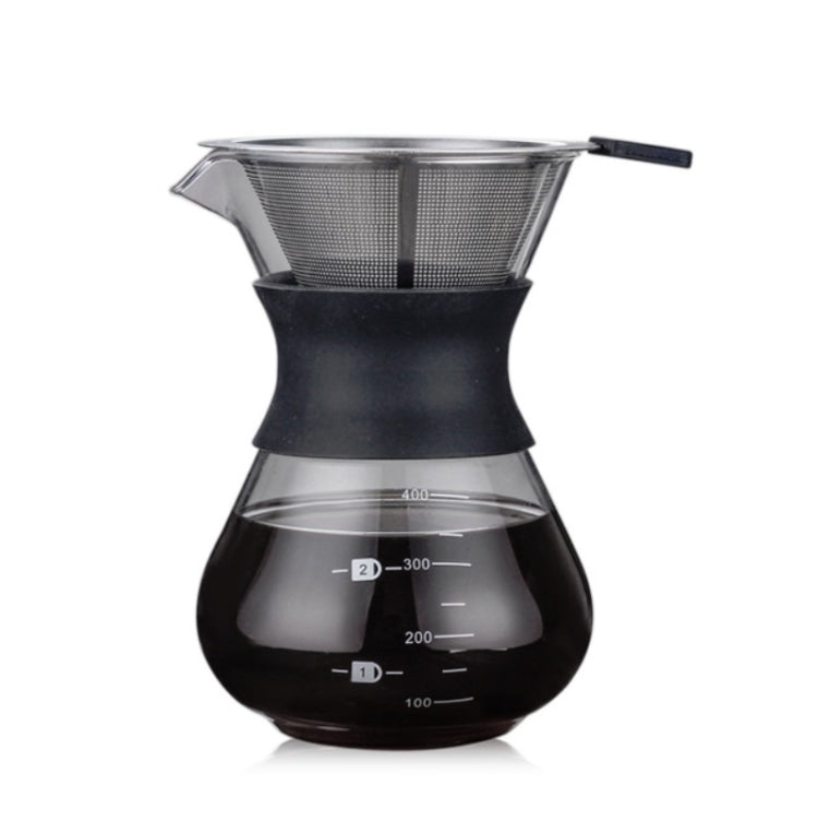 High Temperature Resistant Coffee Maker, 200ml With Strainer, 400ml With Strainer, 200ml Without Strainer, 400ml Without Strainer
